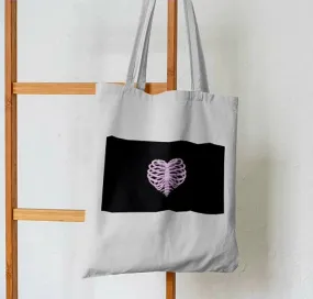 Heart Ribcage Tote Bag