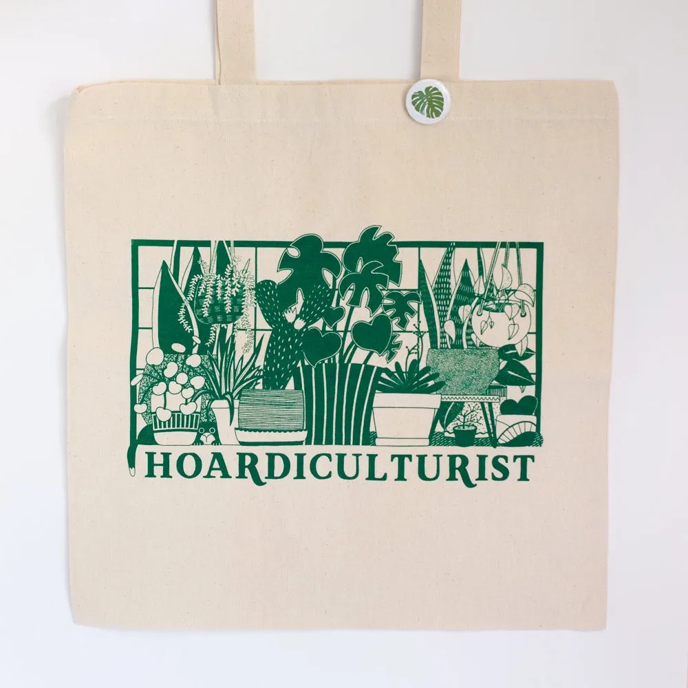 Hoardiculturist tote bag, plant lover gift idea, plant collector gift, plant themed tote bag