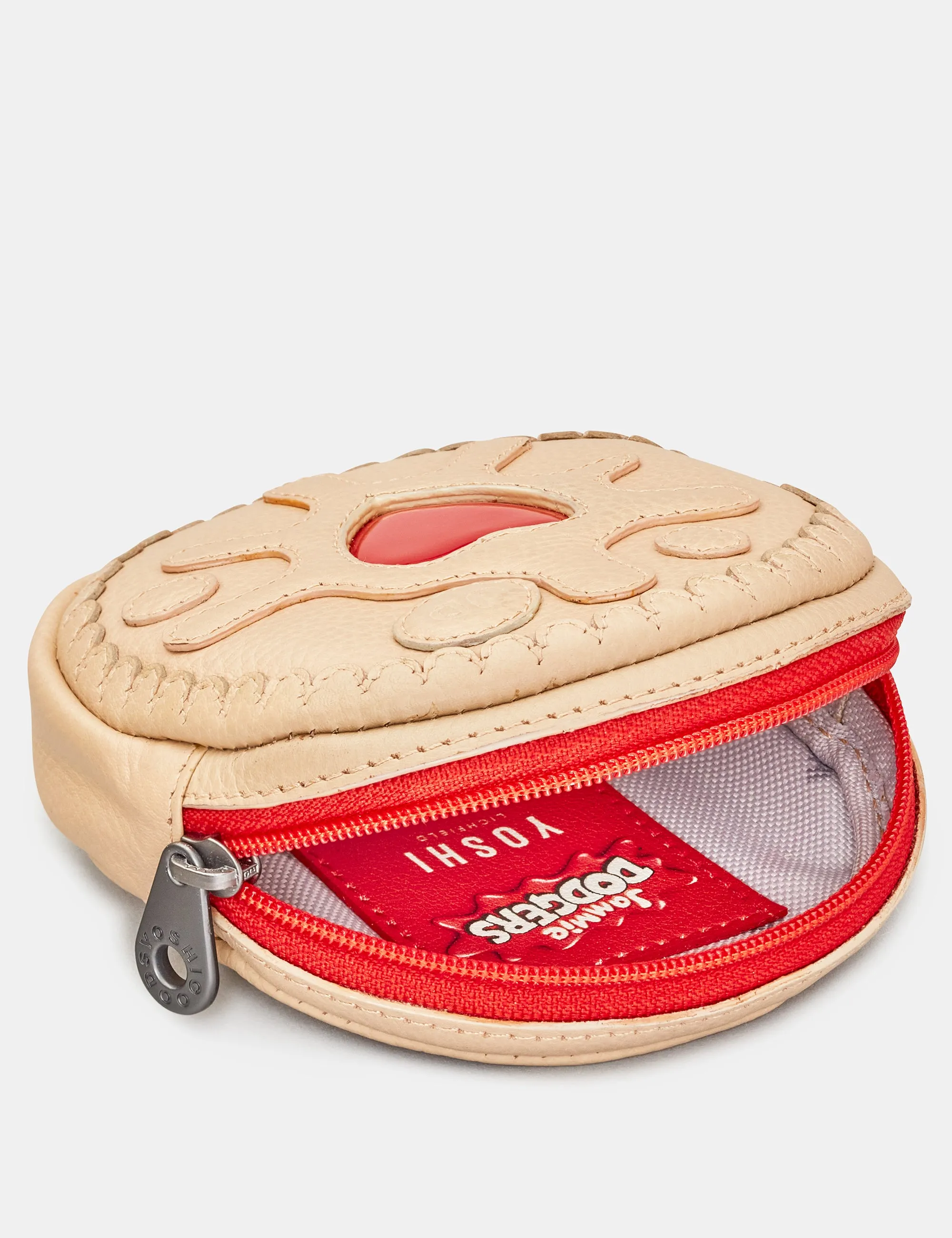 Jammie Dodger Biscuit Leather Purse