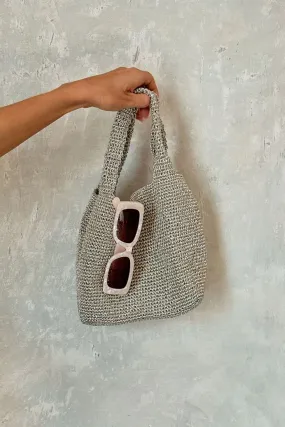 Laurel Silver Shimmer Shoulder Bag