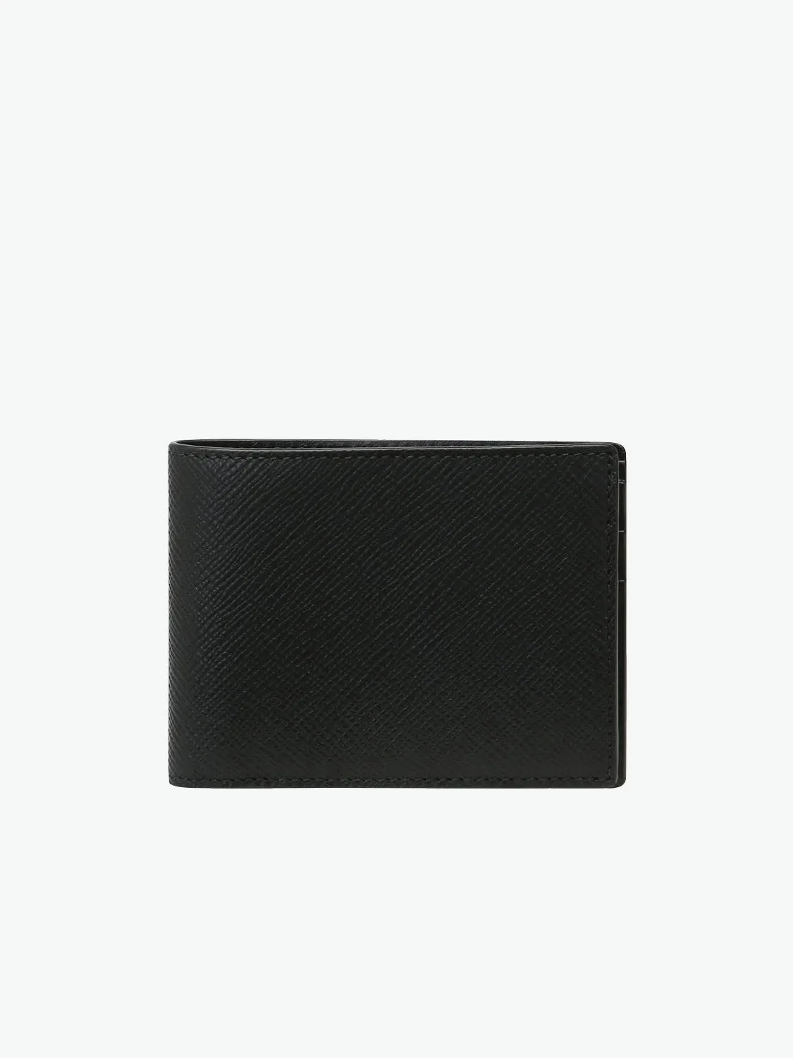 Leather Slim Wallet Black