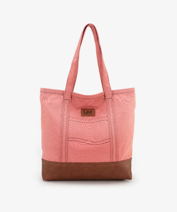 Lee Canvas Leather Blend Tote Bag