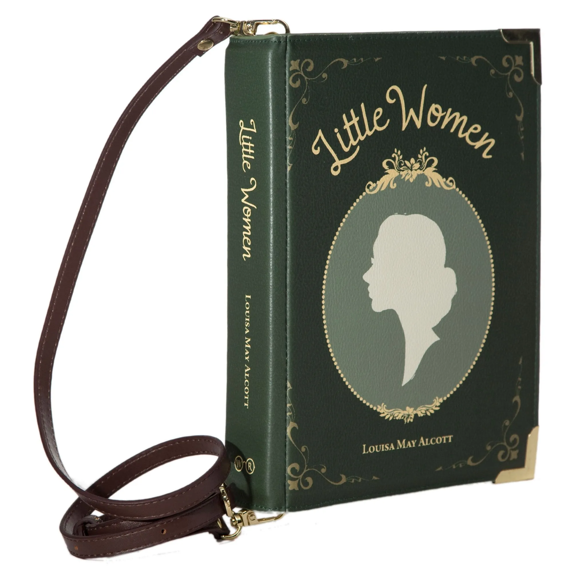 Little Women Green Book Handbag Crossbody Purse