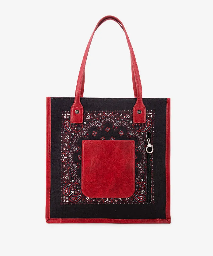 Montana West Bandana Rhinestone Tote Bag