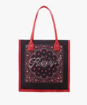 Montana West Bandana Rhinestone Tote Bag