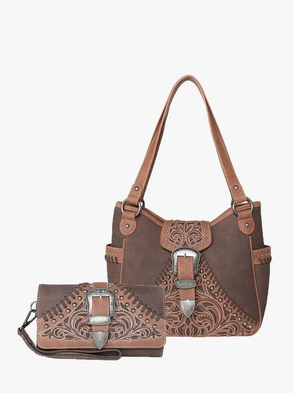 Montana West Embroidered Concealed Carry Purse