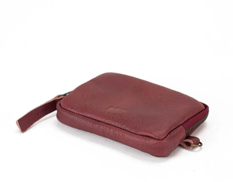 Myrto wallet - Burgundy leather