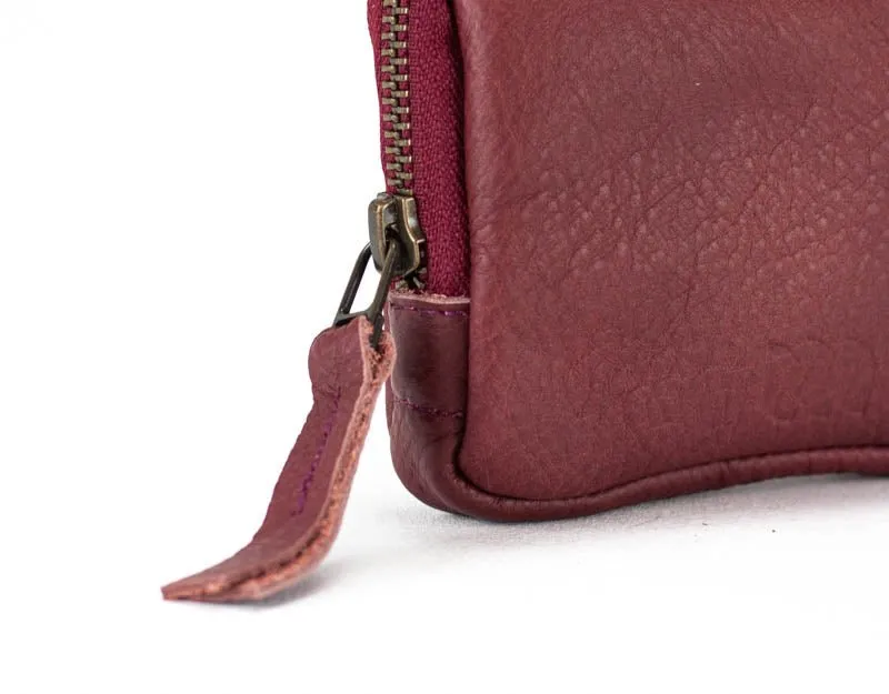 Myrto wallet - Burgundy leather