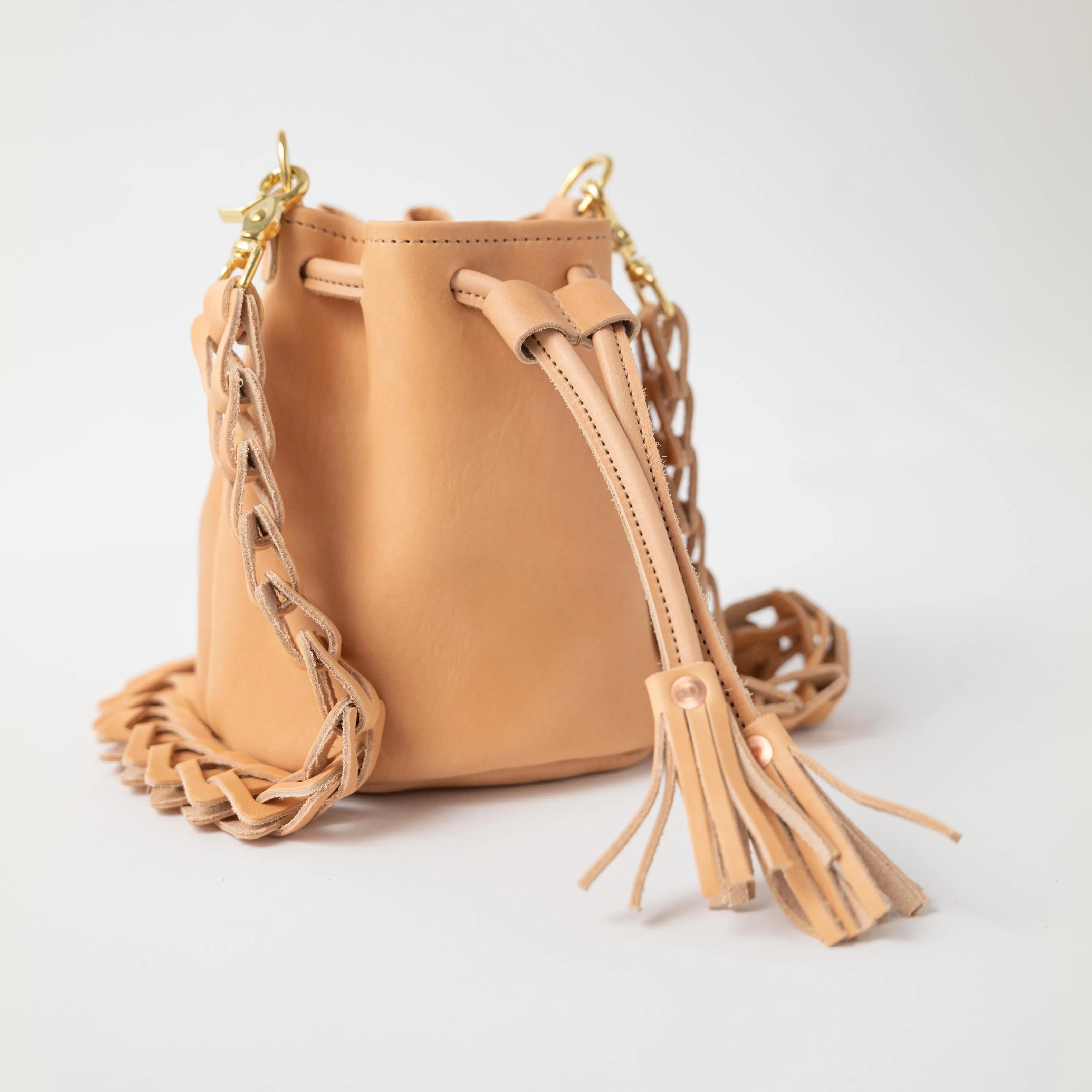 Natural Essex Mini Bucket Bag