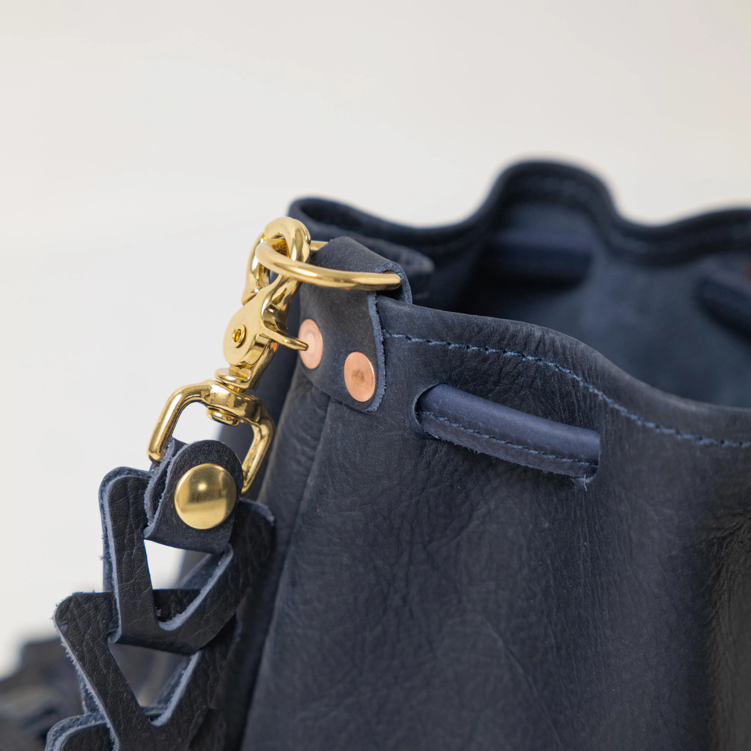 Navy Kodiak Mini Bucket Bag