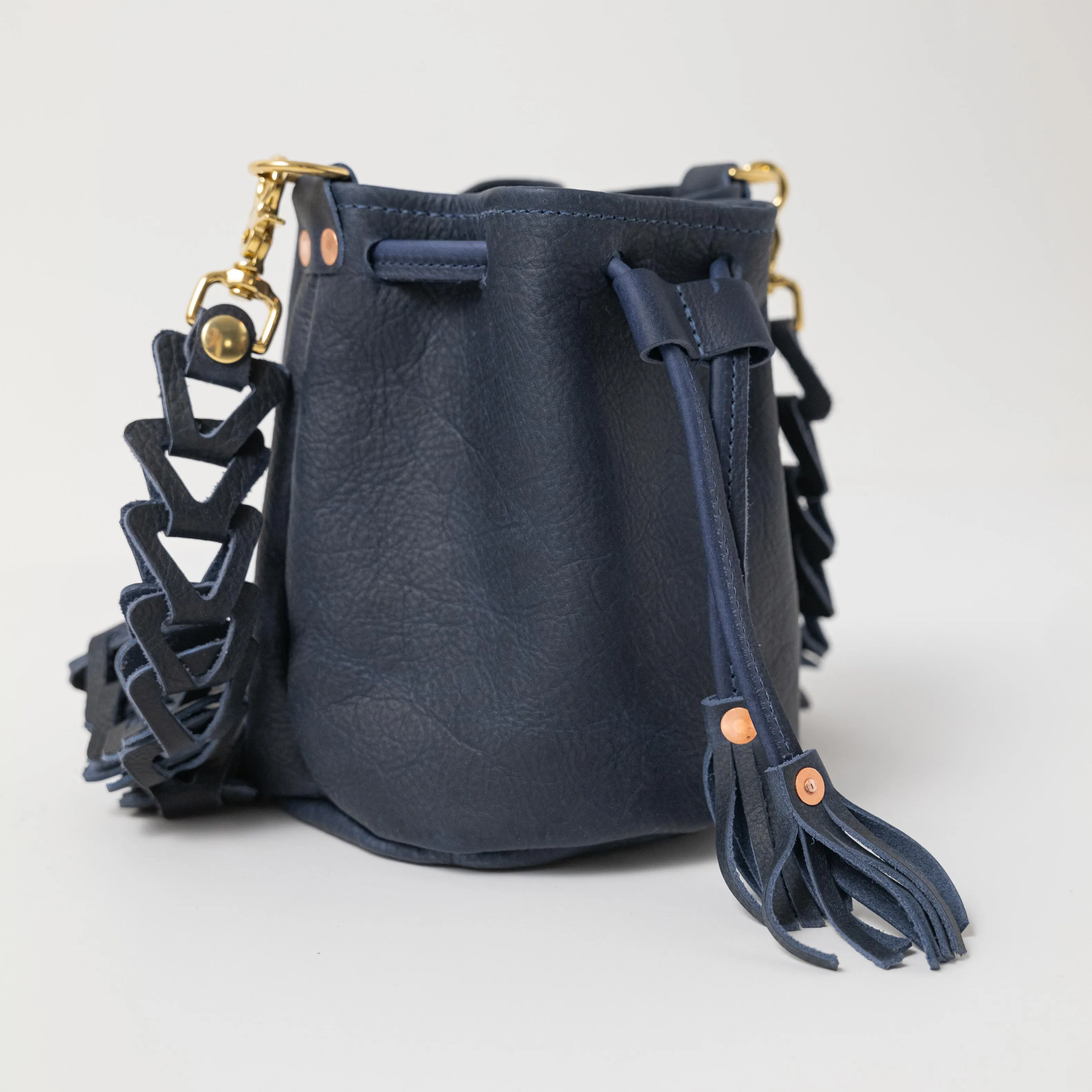 Navy Kodiak Mini Bucket Bag