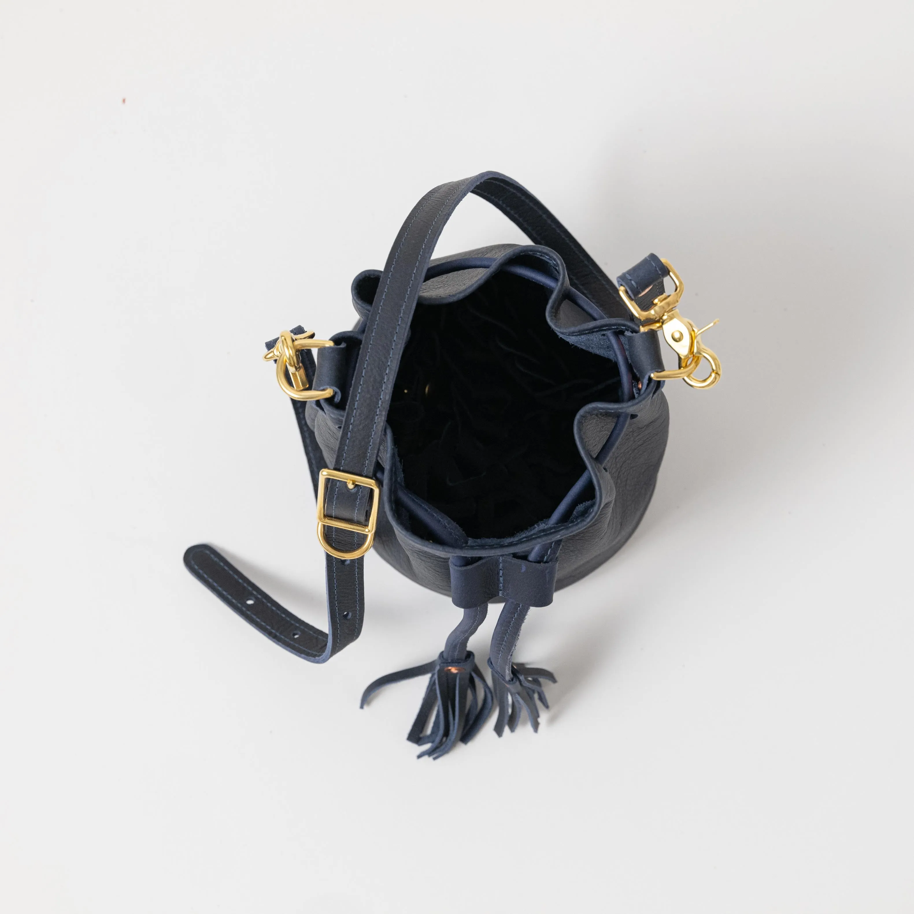 Navy Kodiak Mini Bucket Bag