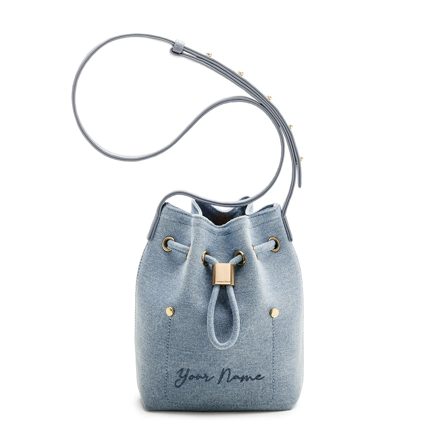 Niko-Niko Mini Bucket Bag Denim - Blue