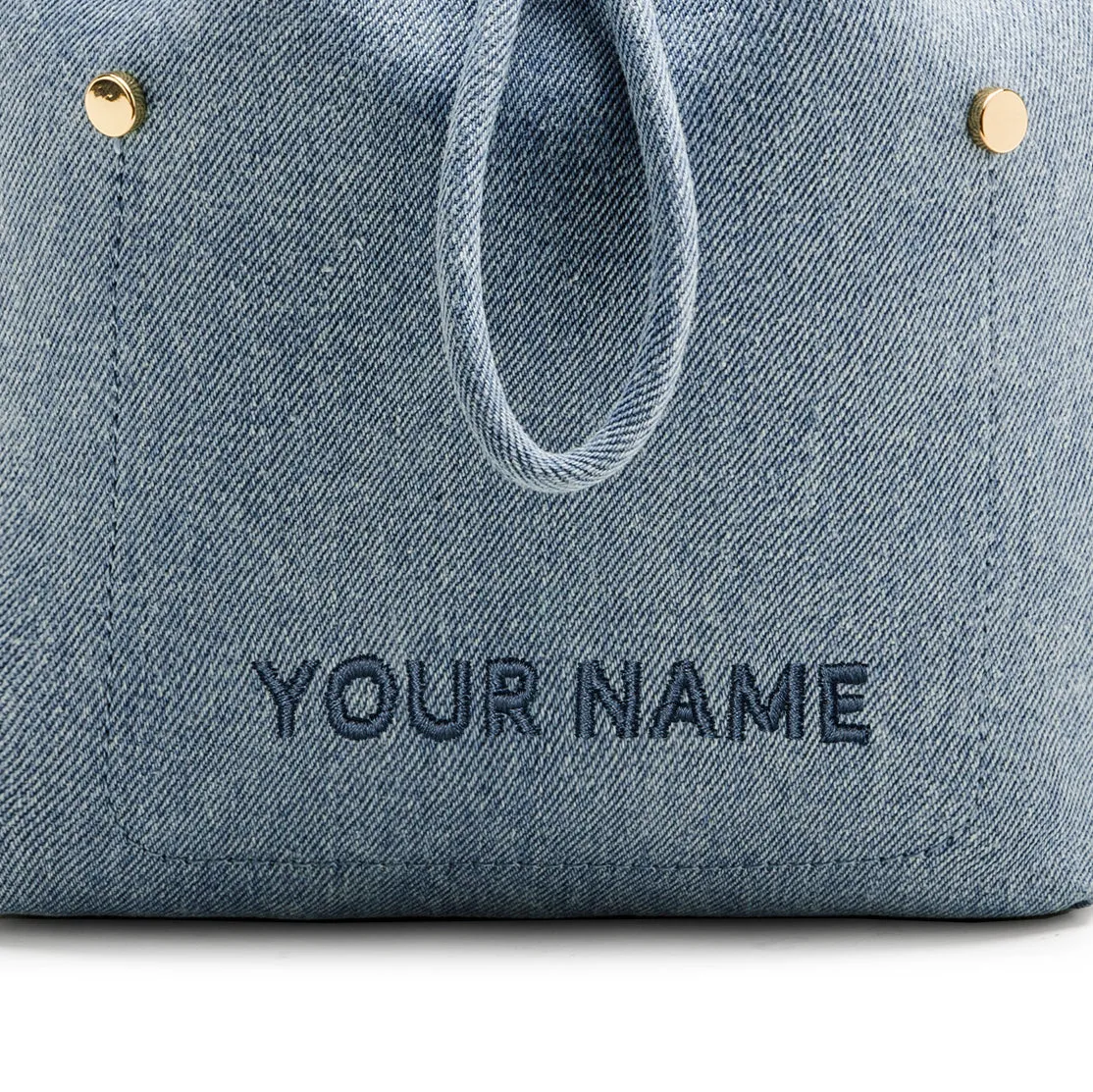 Niko-Niko Mini Bucket Bag Denim - Blue