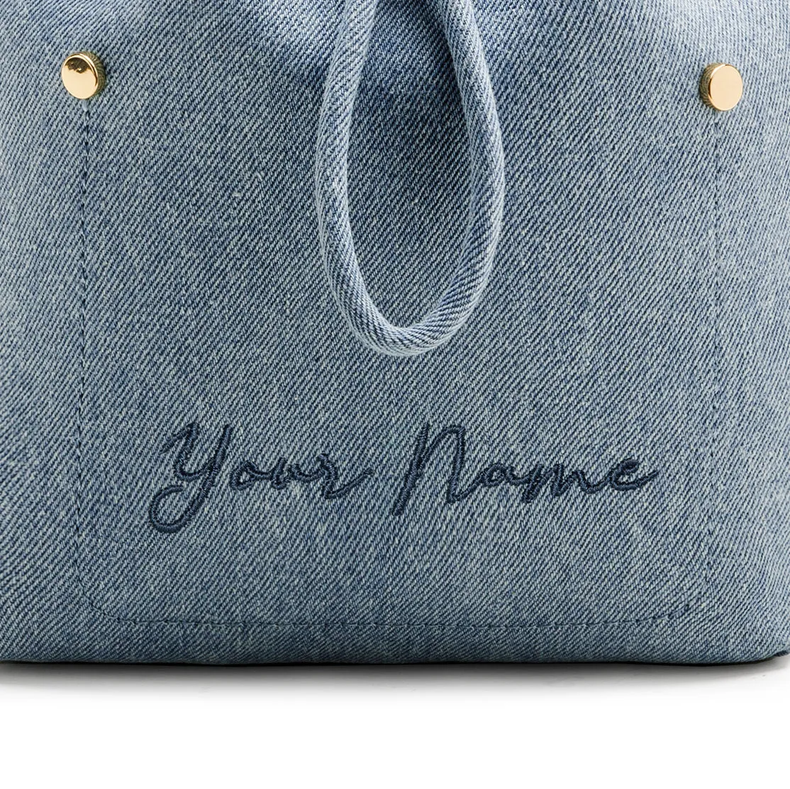 Niko-Niko Mini Bucket Bag Denim - Blue