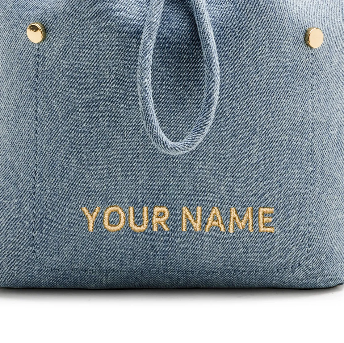 Niko-Niko Mini Bucket Bag Denim - Blue