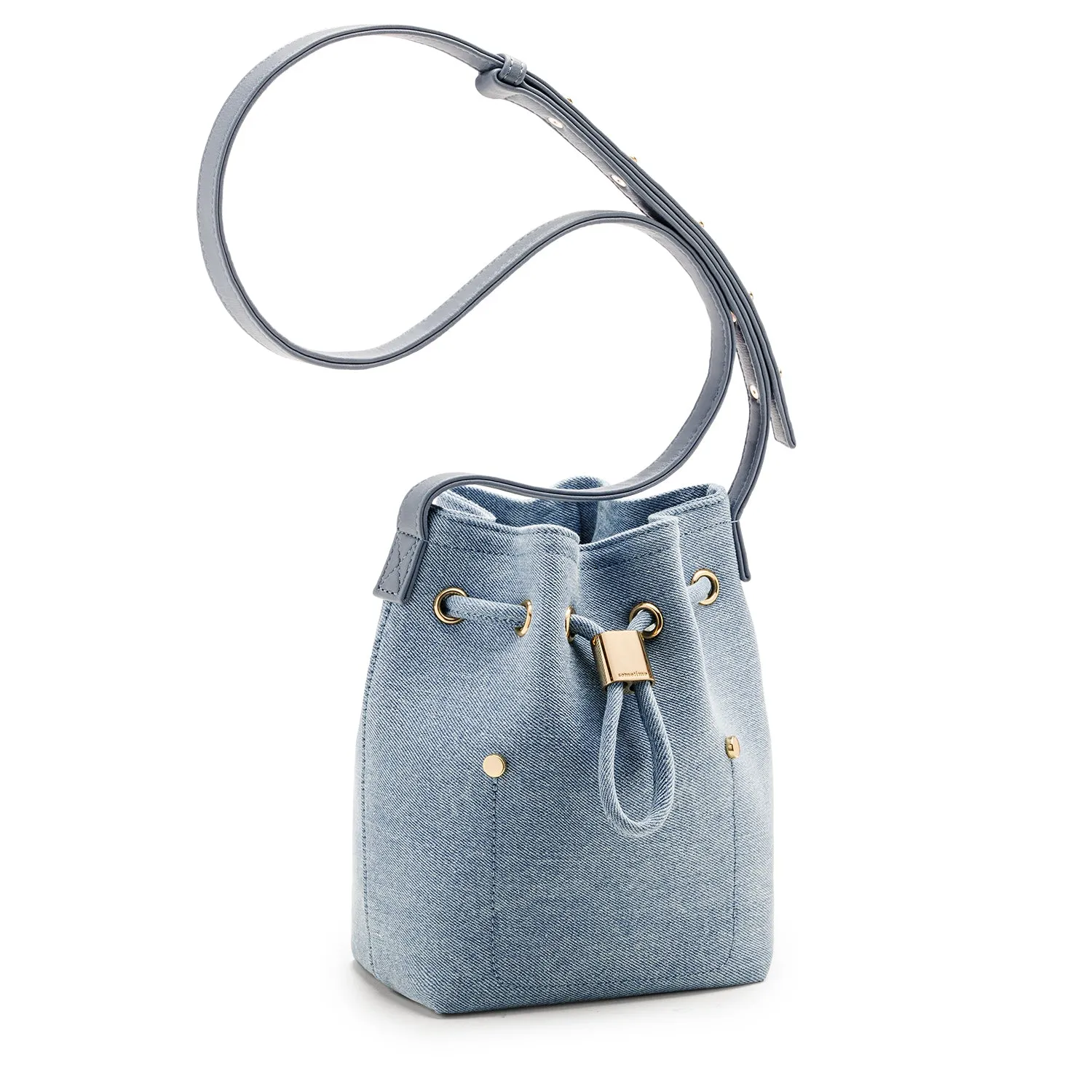 Niko-Niko Mini Bucket Bag Denim - Blue