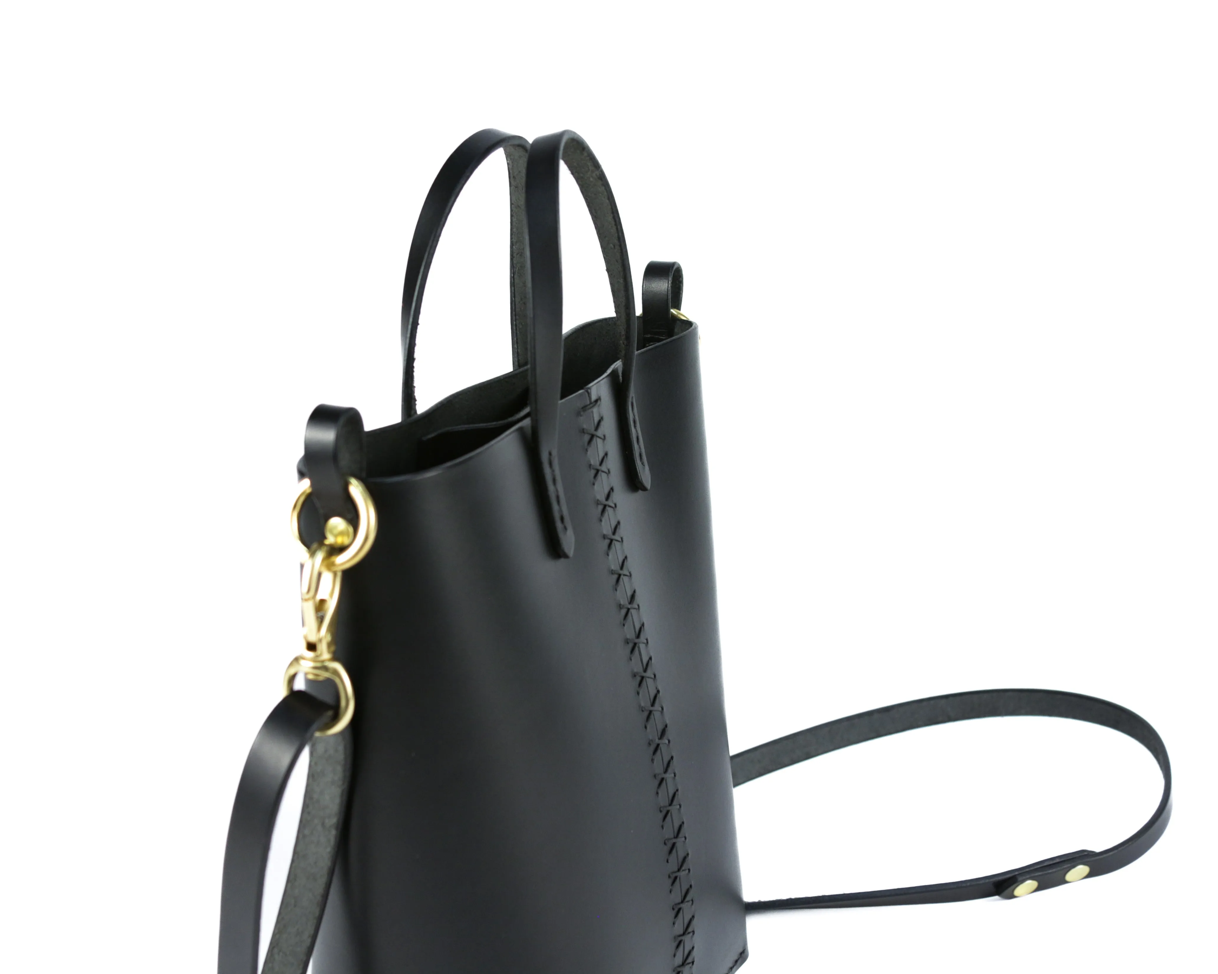 Palmetto Bucket Bag: Black