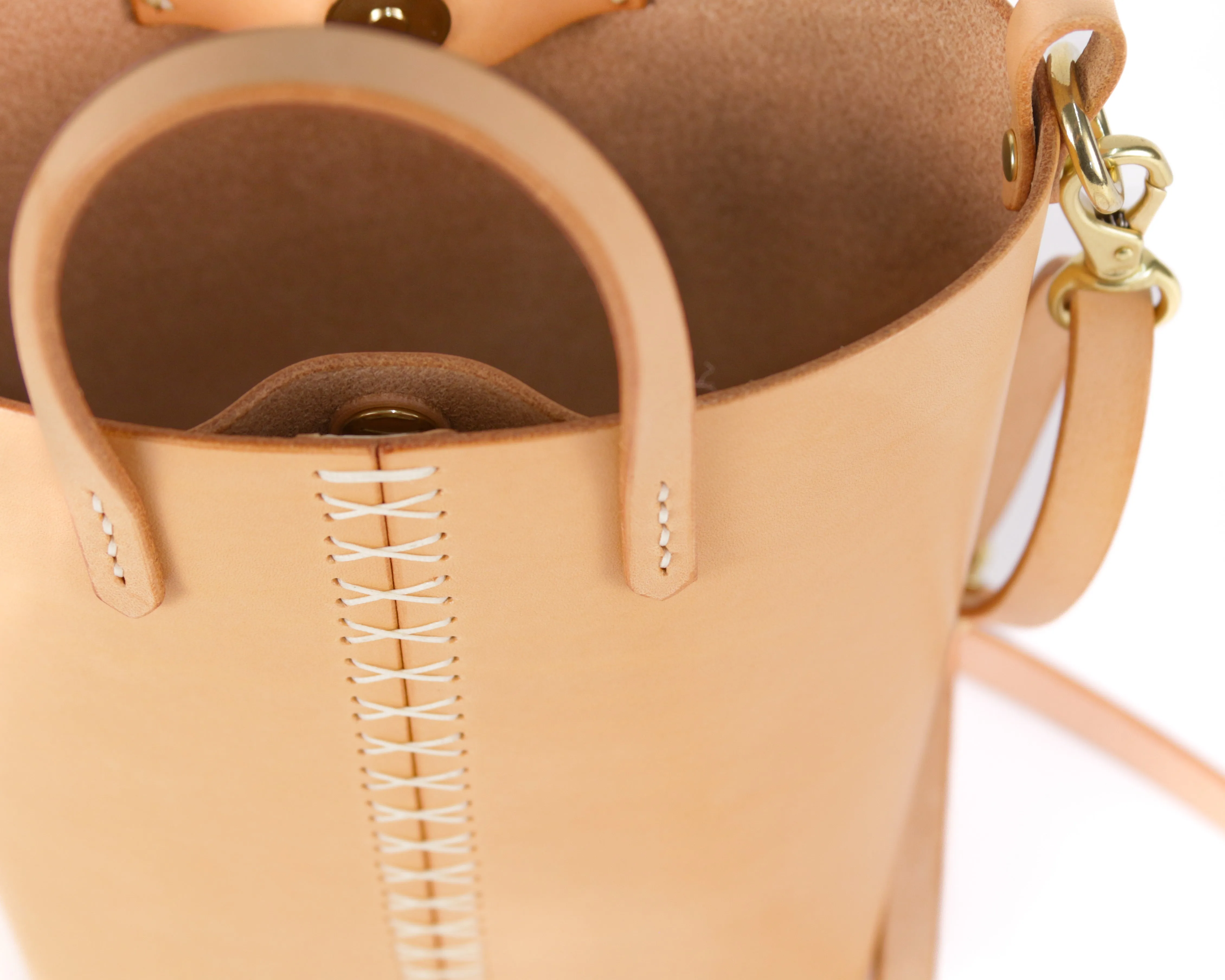 Palmetto Bucket Bag: Natural