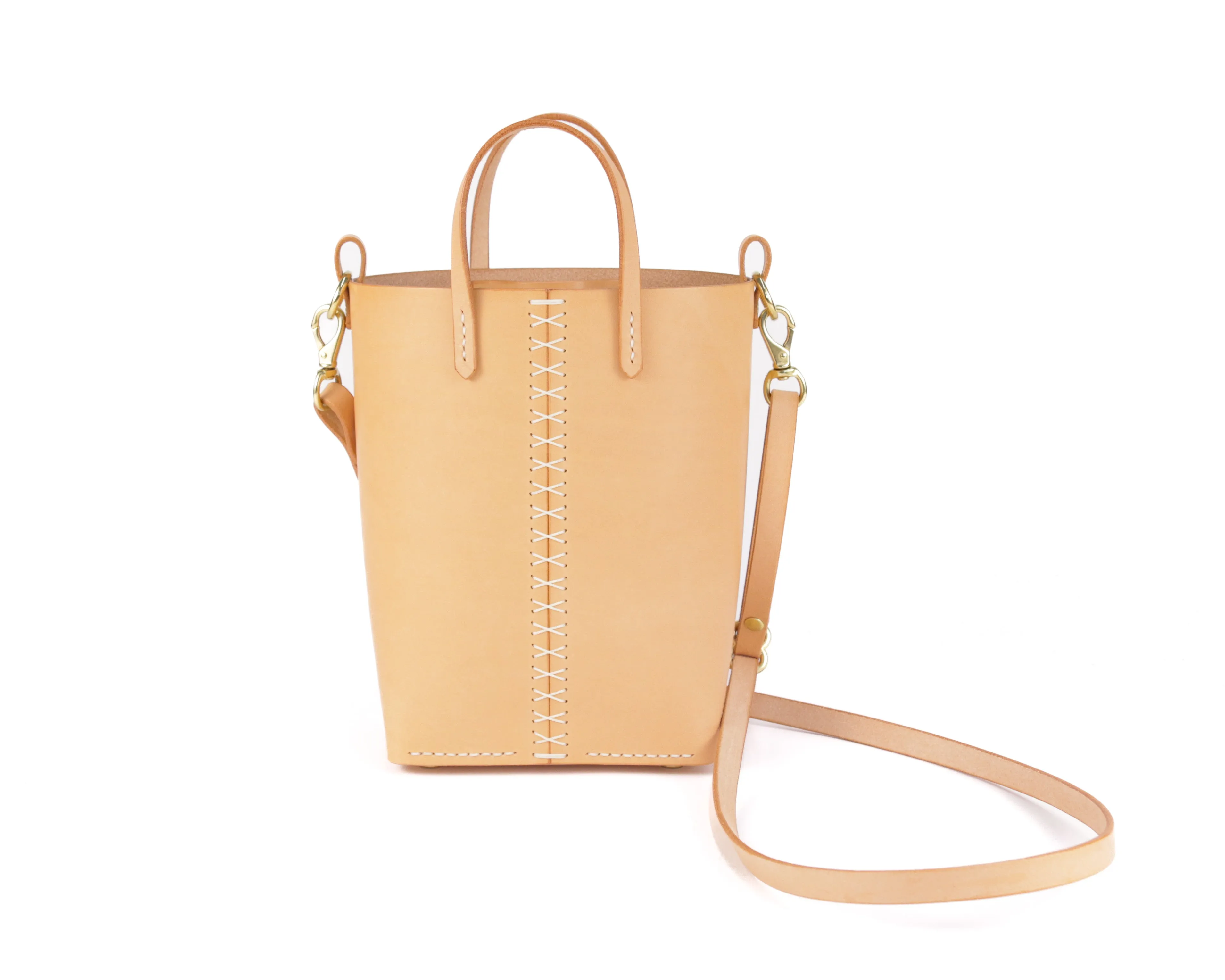 Palmetto Bucket Bag: Tan