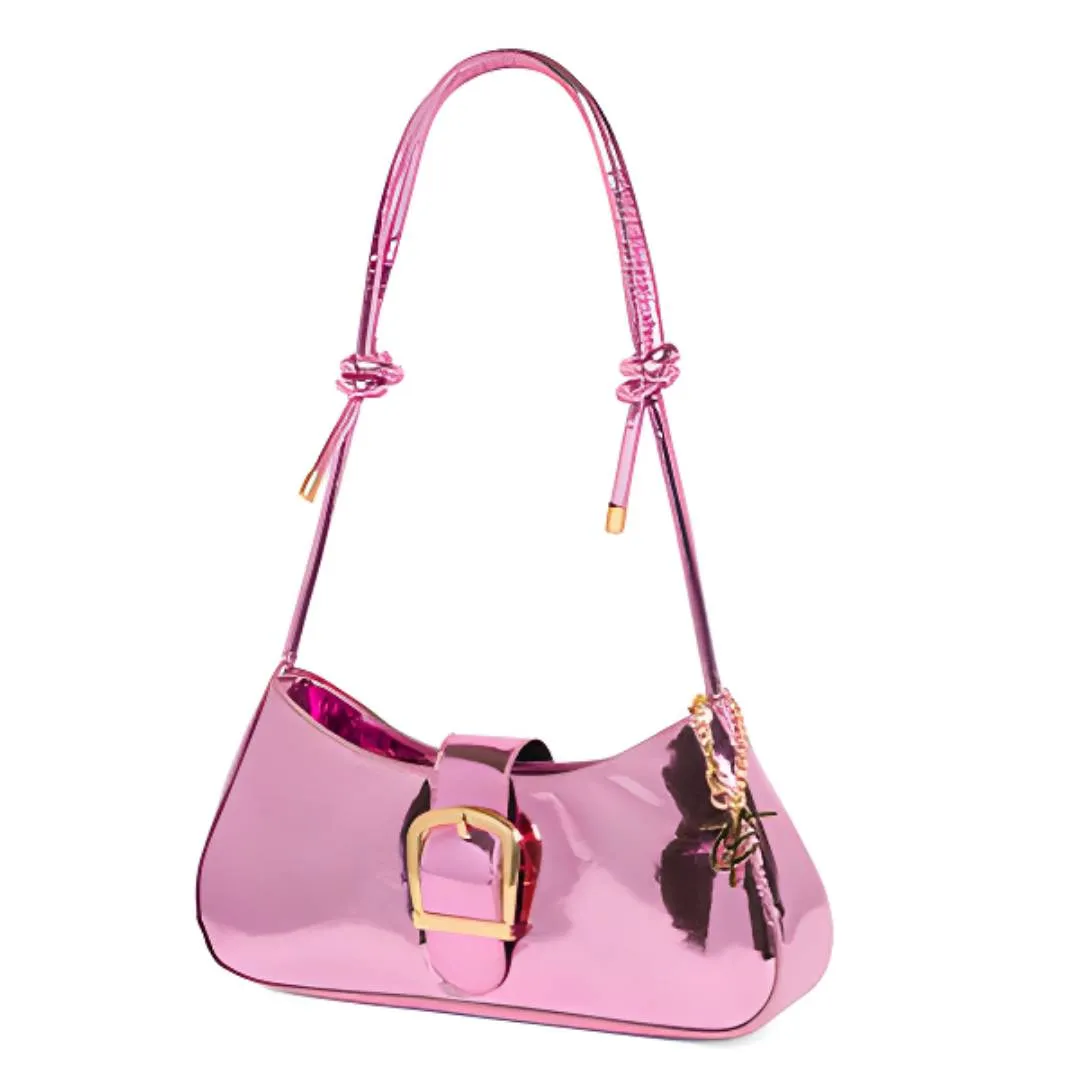 Pink Patent Shoulder Purse