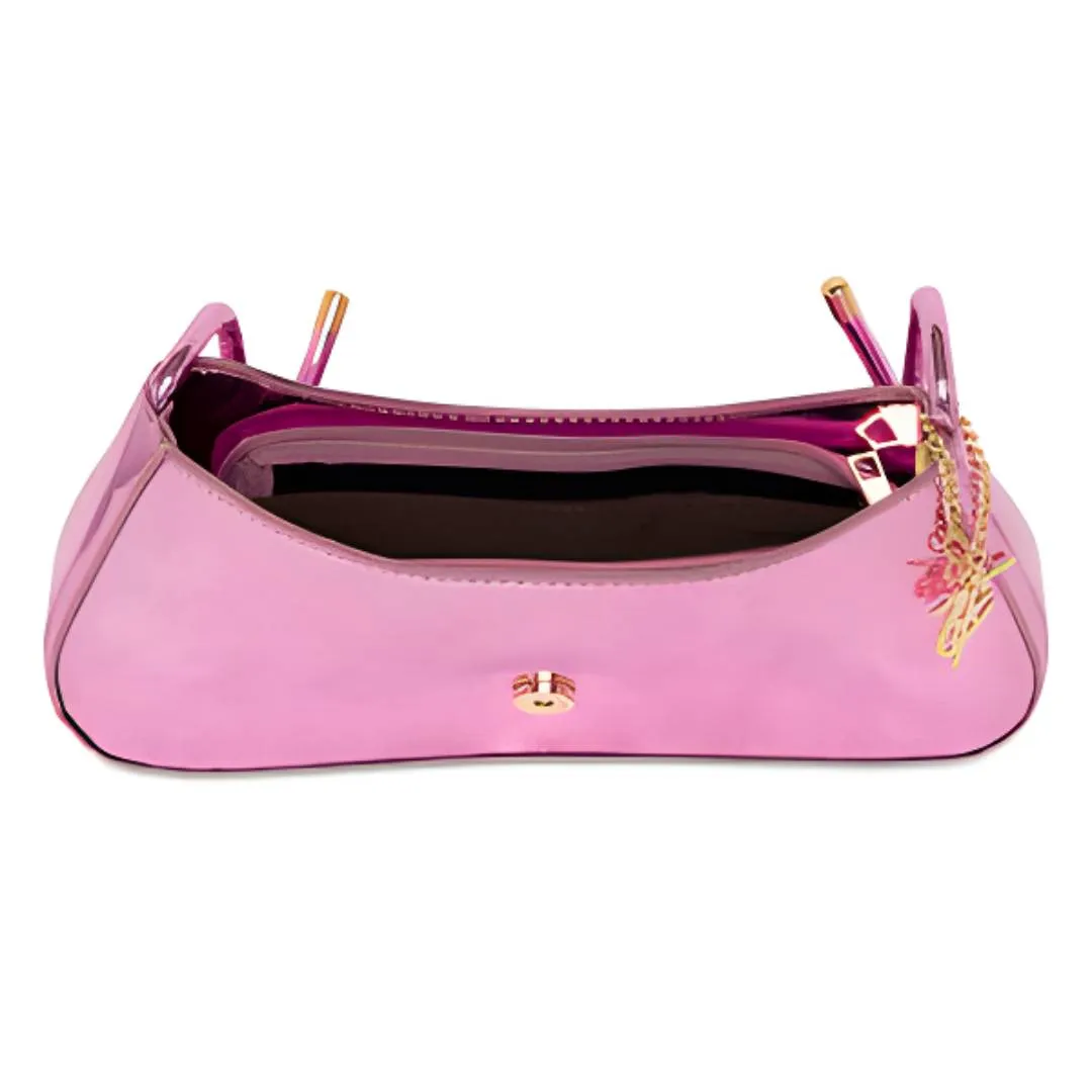 Pink Patent Shoulder Purse