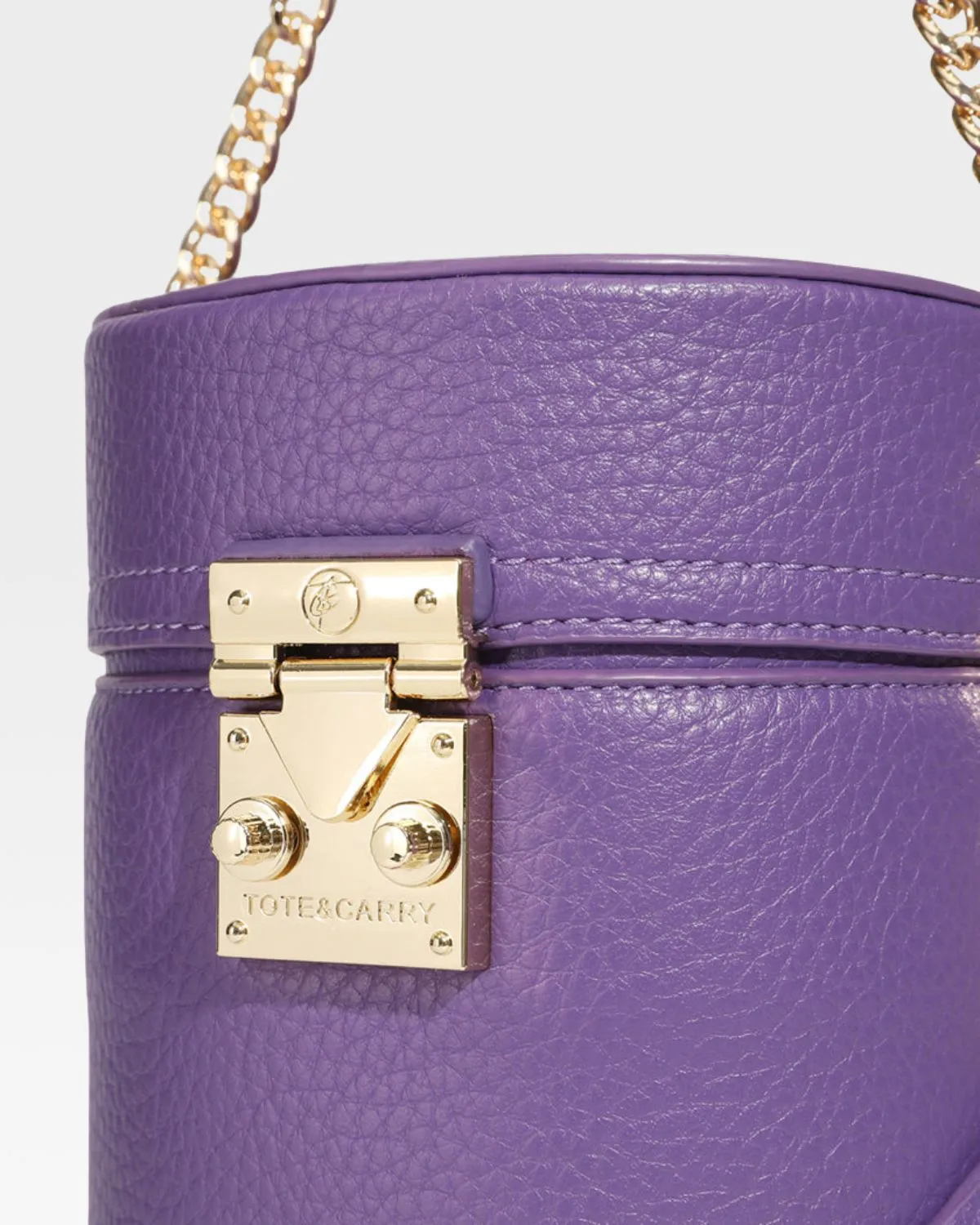 Purple Mini Barrel Purse