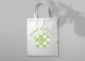 "PLANT KINDNESS" Canvas Tote Bag