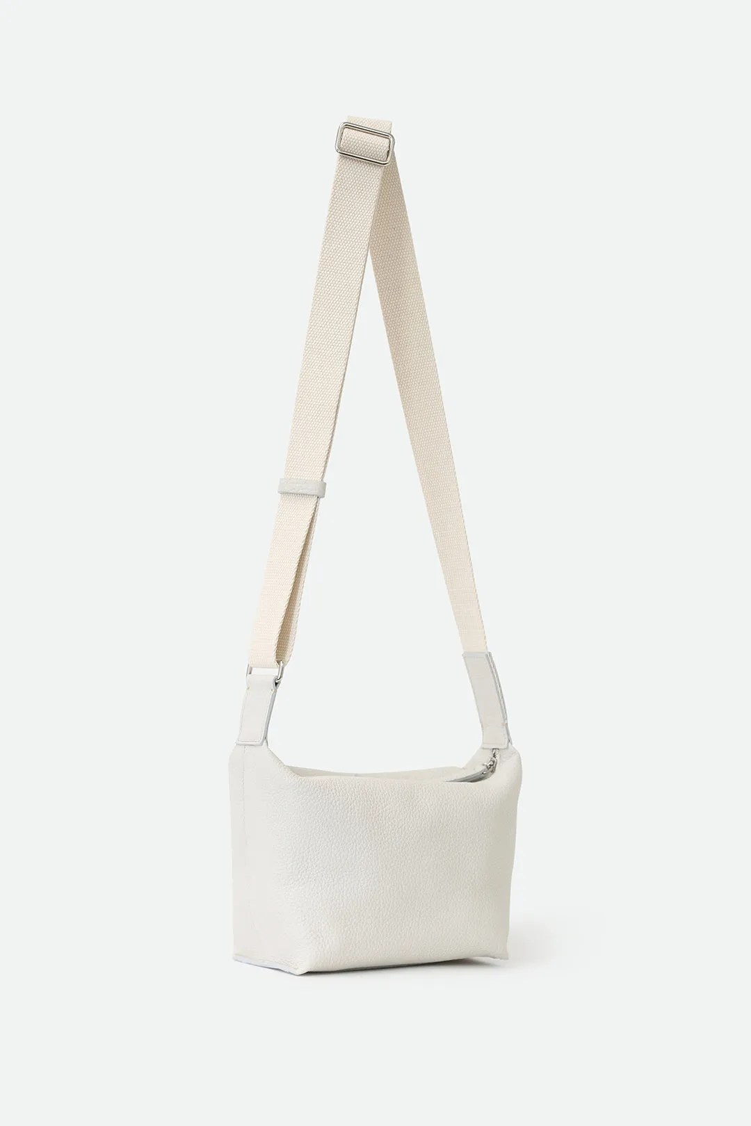 RAVELLO ITALIAN LEATHER HANDBAG IN BUTTER WHITE