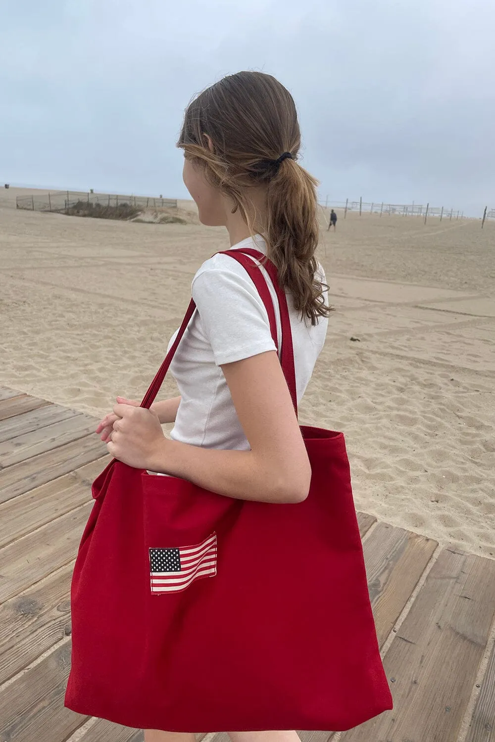 Red USA Tote Bag