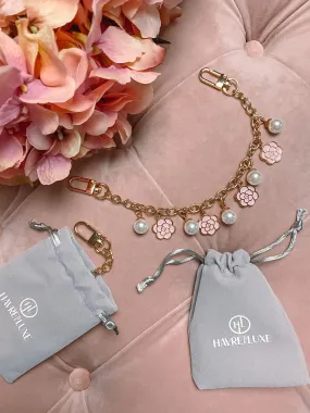 Rose Camélia Handbag Charm