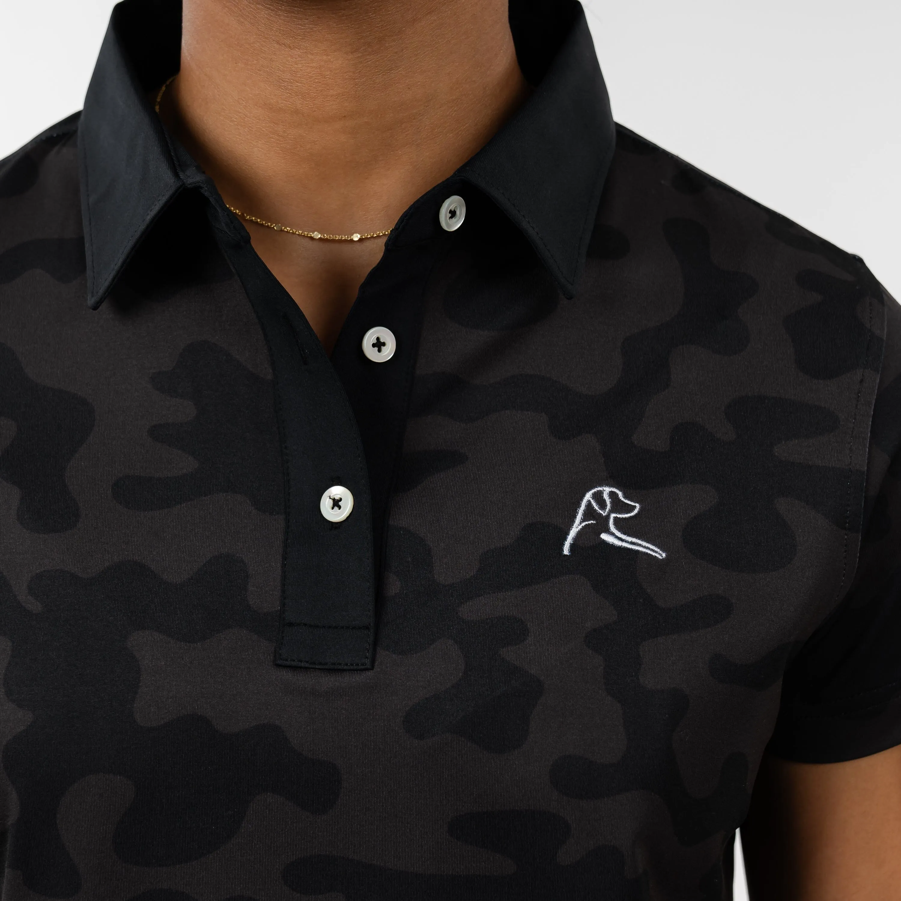 Ruck Camo Performance Polo - Drive Change | The Ruck Camo - Black  -  Drive Change