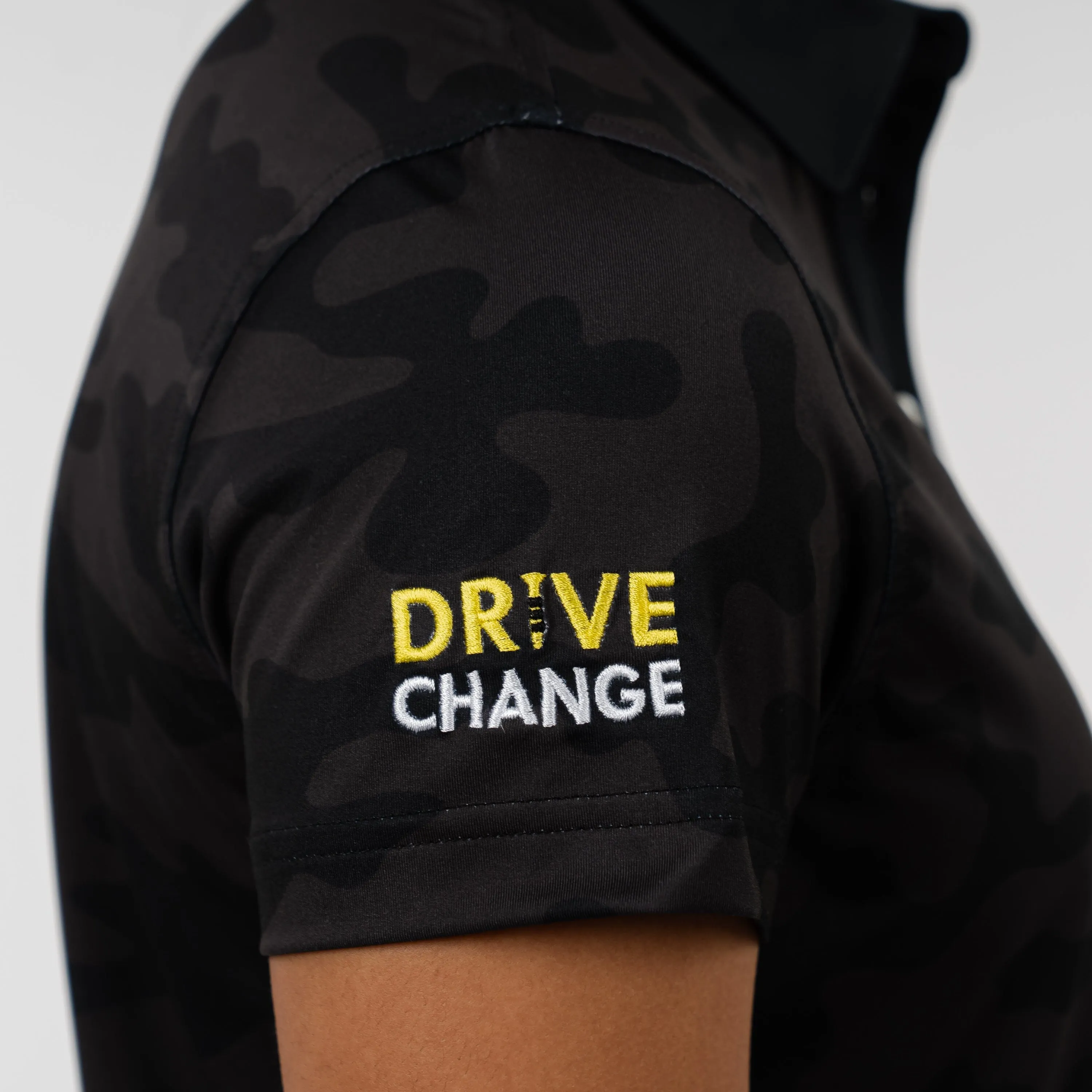 Ruck Camo Performance Polo - Drive Change | The Ruck Camo - Black  -  Drive Change