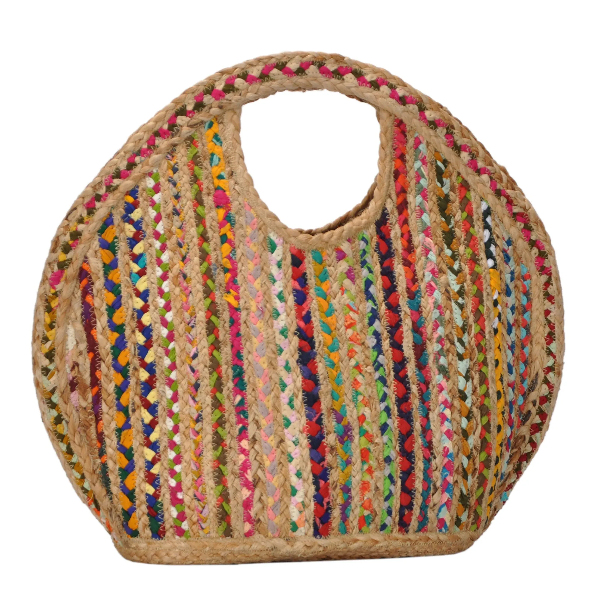 Ruhi Jute & Canvas Tote Bag