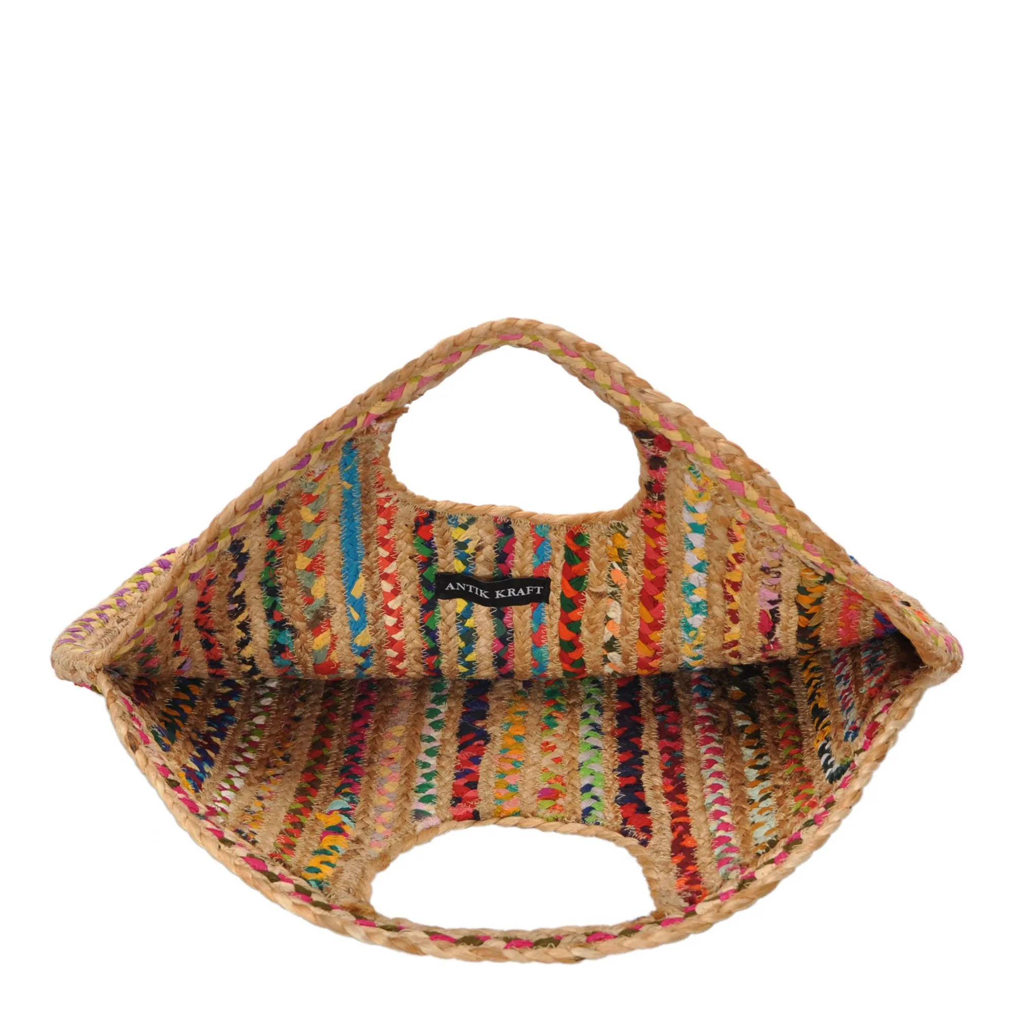 Ruhi Jute & Canvas Tote Bag