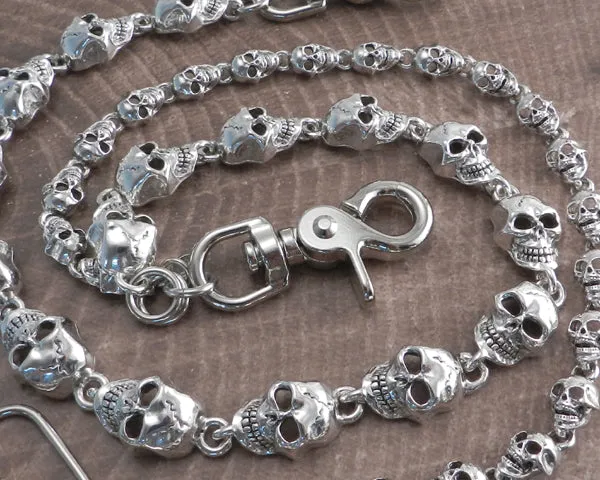 Skull Double Wallet Chain