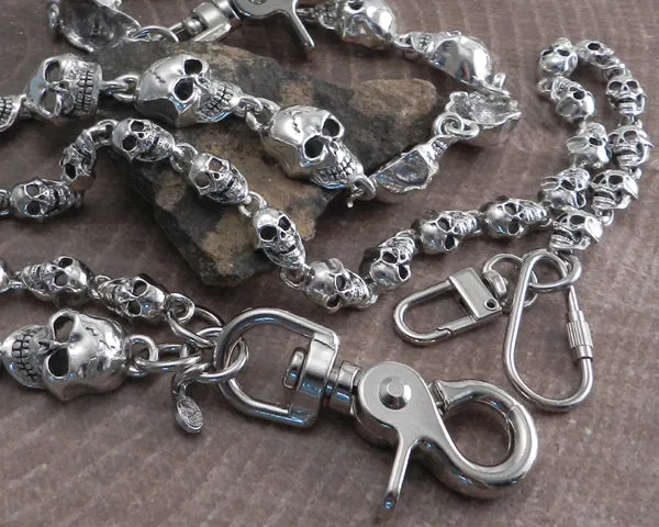 Skull Double Wallet Chain