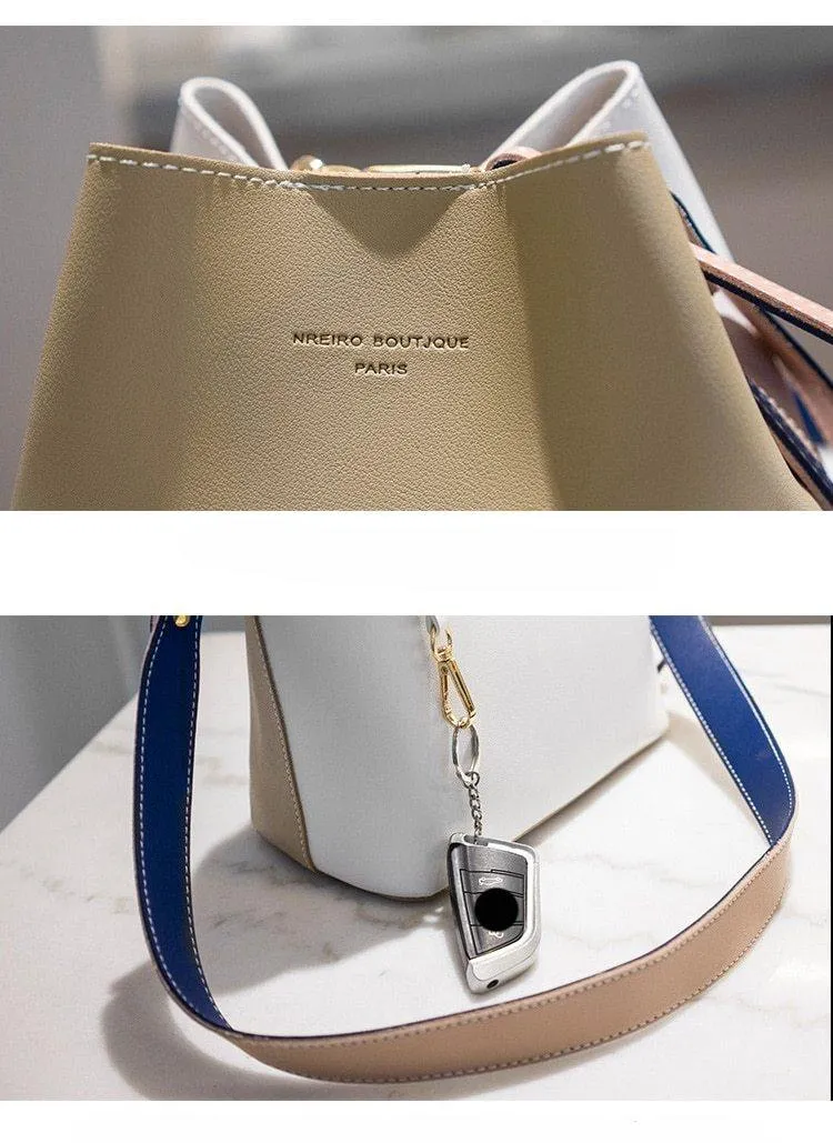 Summer Bucket PU Leather Shoulder Bag