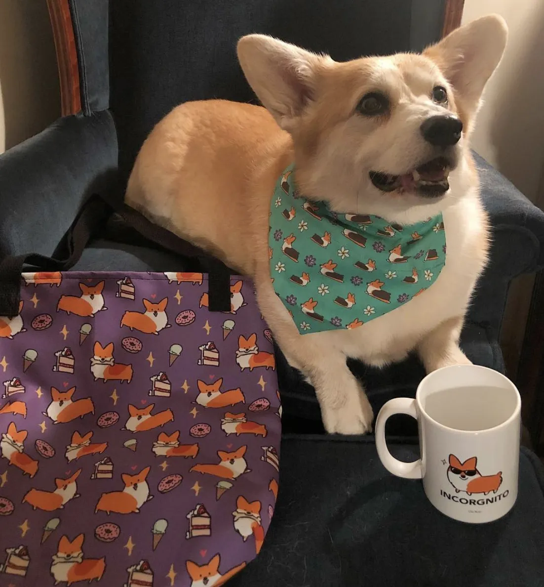 Sweet Treats Corgi Tote Bag