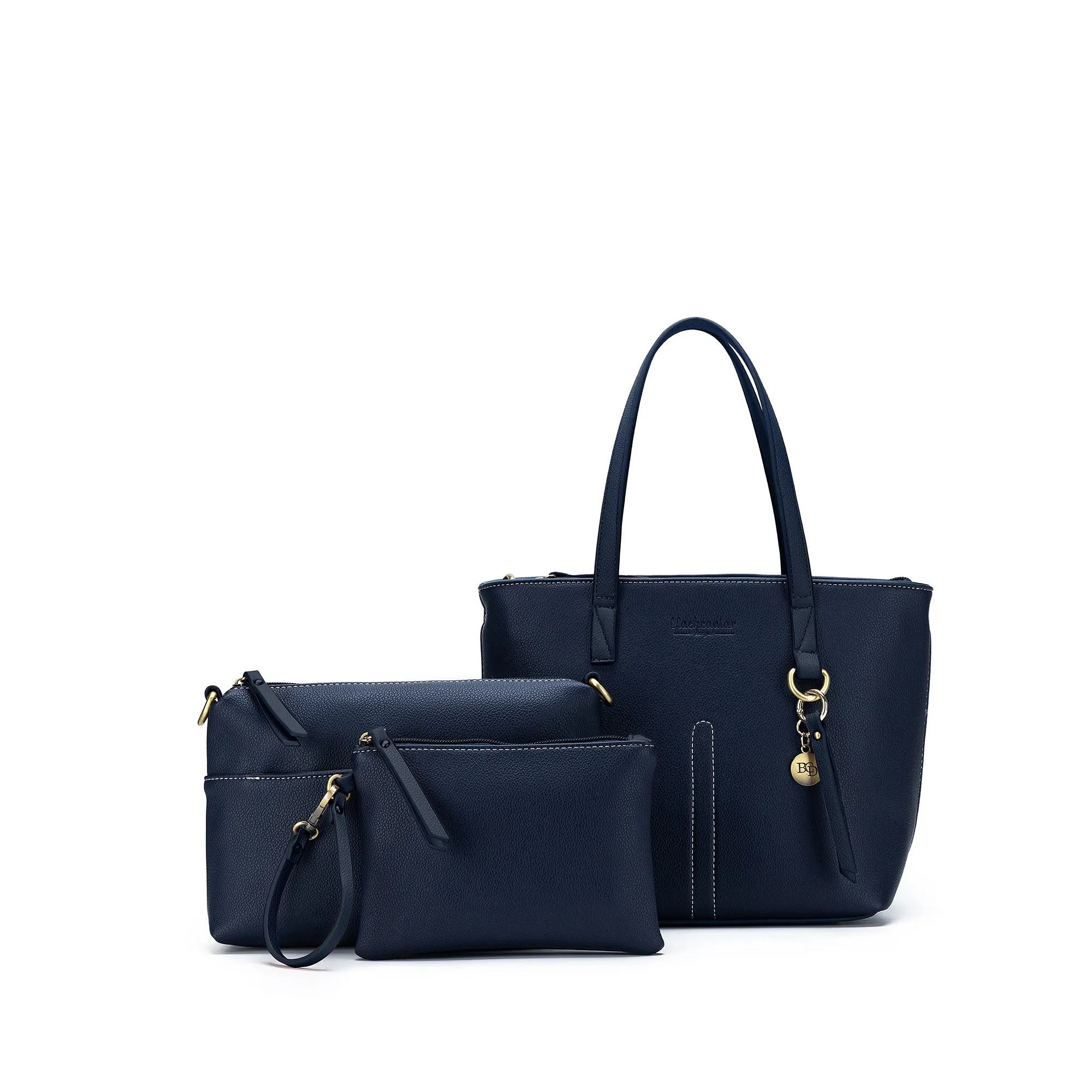 Tara Deep Navy 3 Piece Handbag Set