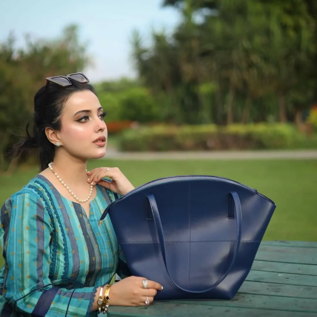 TOTE SHOULDER NAVY-BLUE BAG