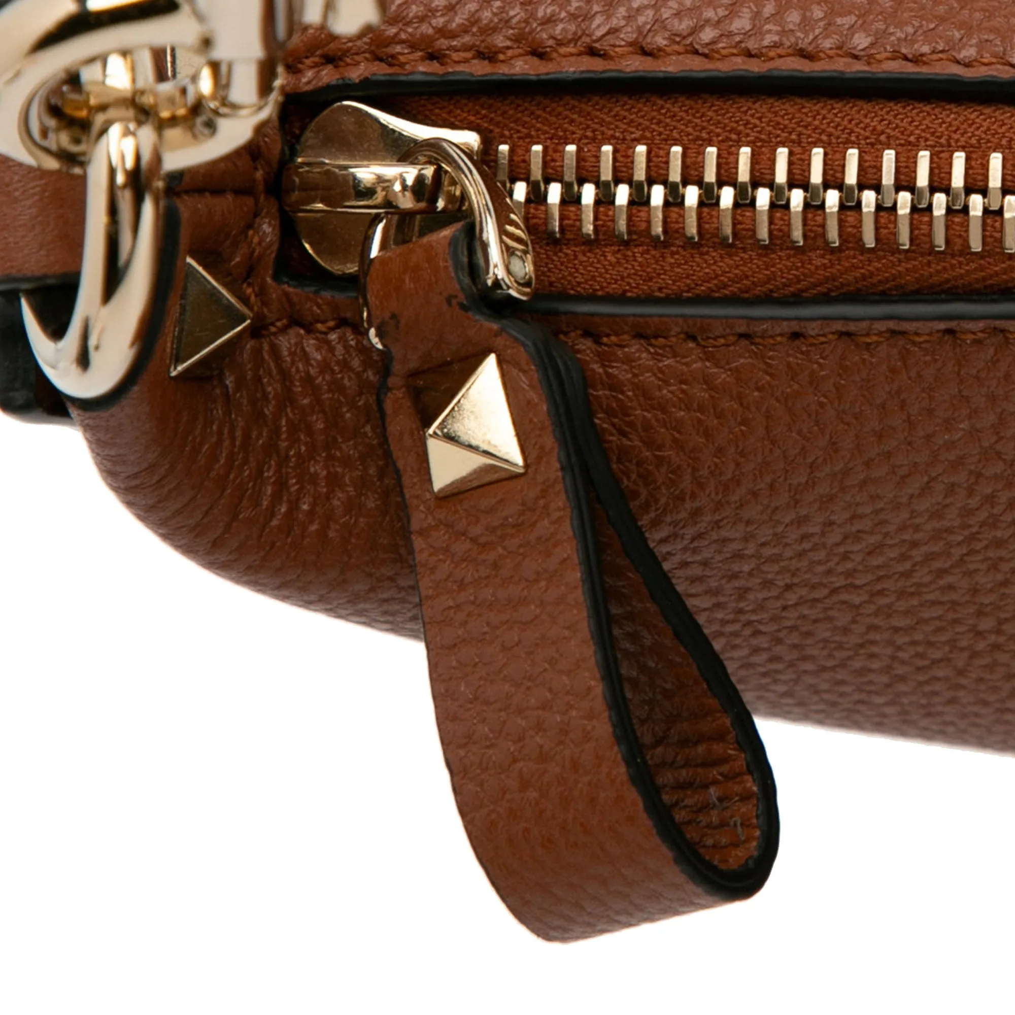 Valentino Rockstud Shoulder Bag Brown