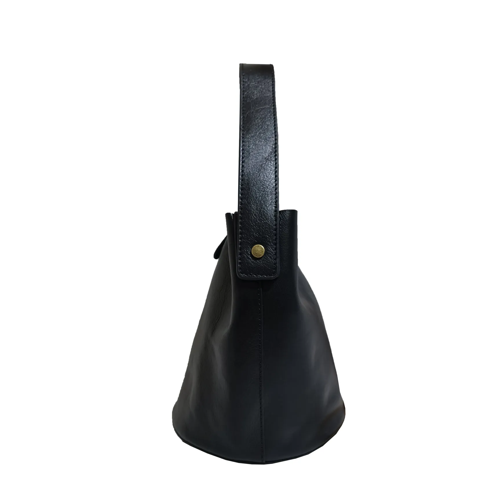 Women's genuine cowhide leather bucket bag V3