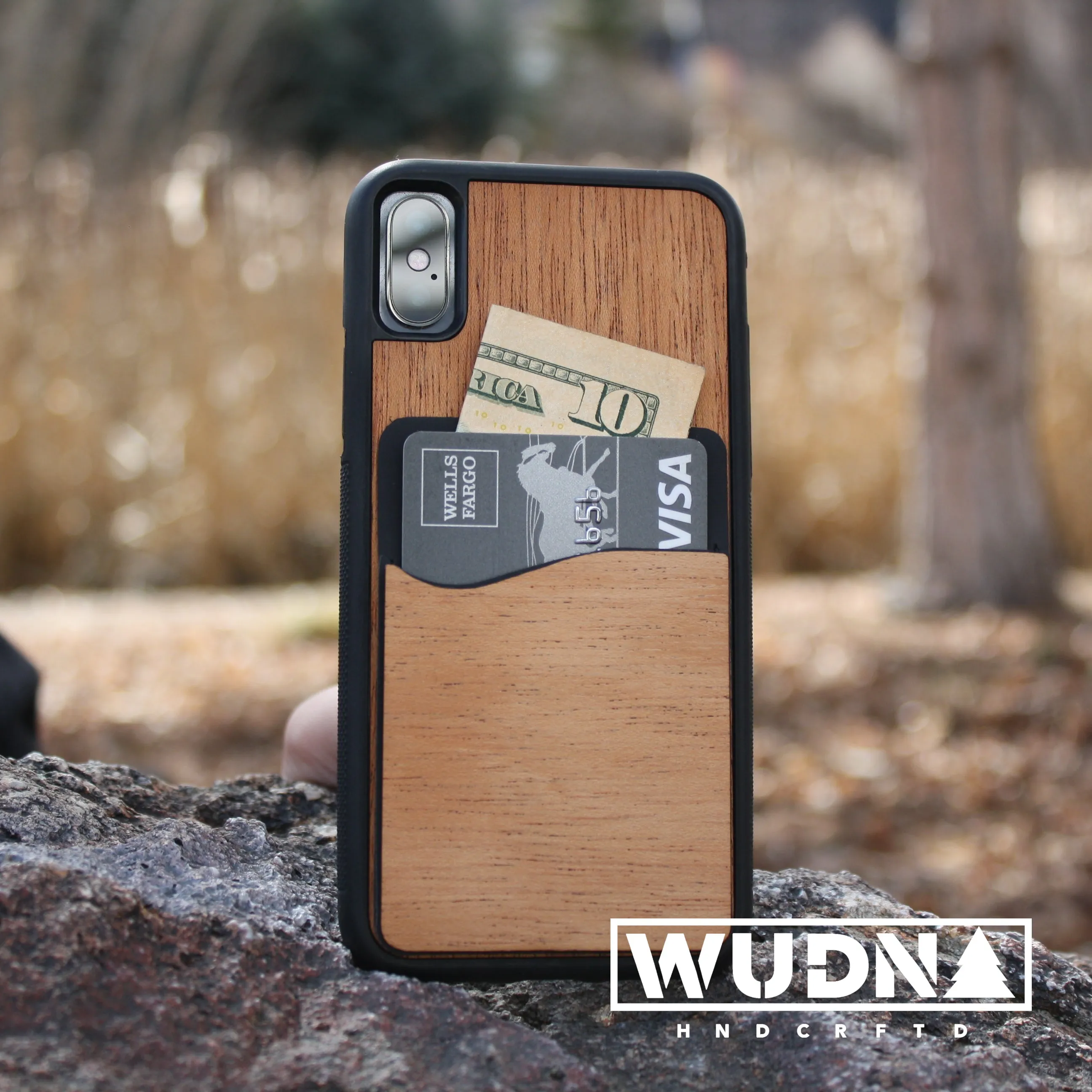 Wooden Phone Wallet